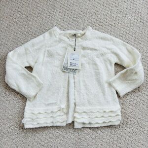 Barefoot Dreams Cream Kids Cardigan